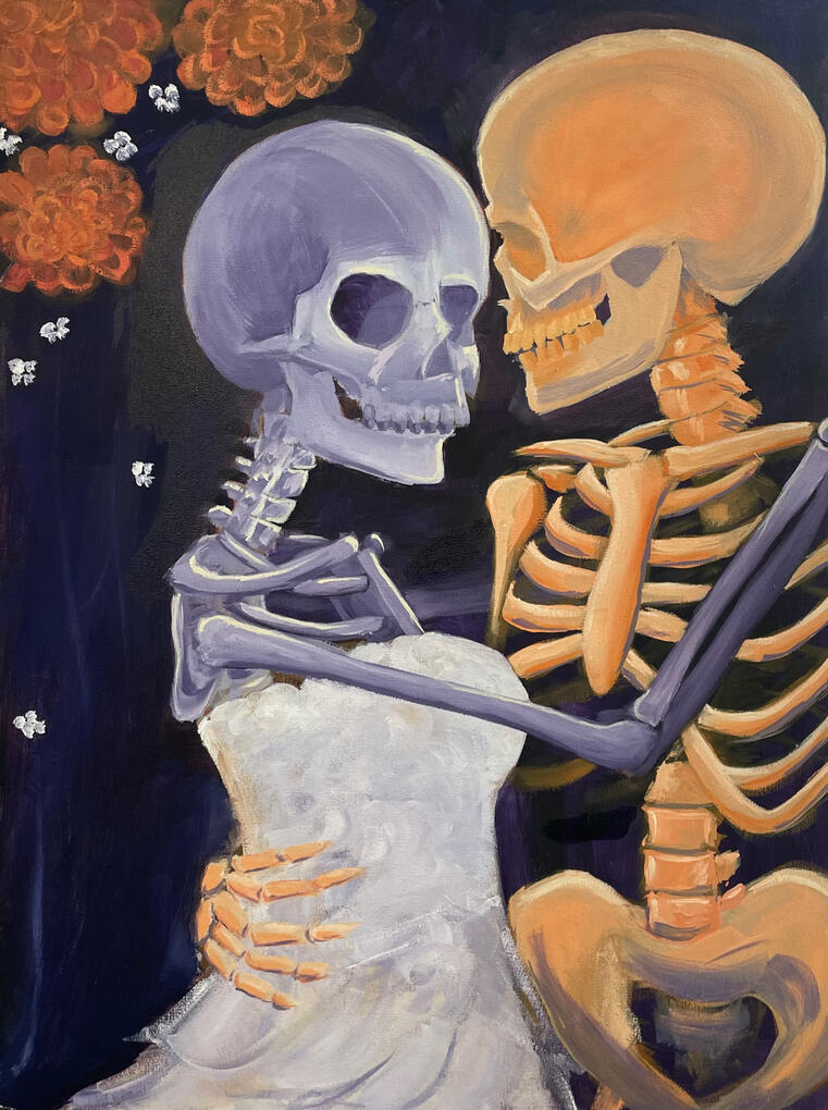 First Dance. 18”x 24”. Oil on canvas board.